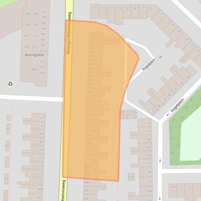 Kaart van postcodegebied 2802HZ.