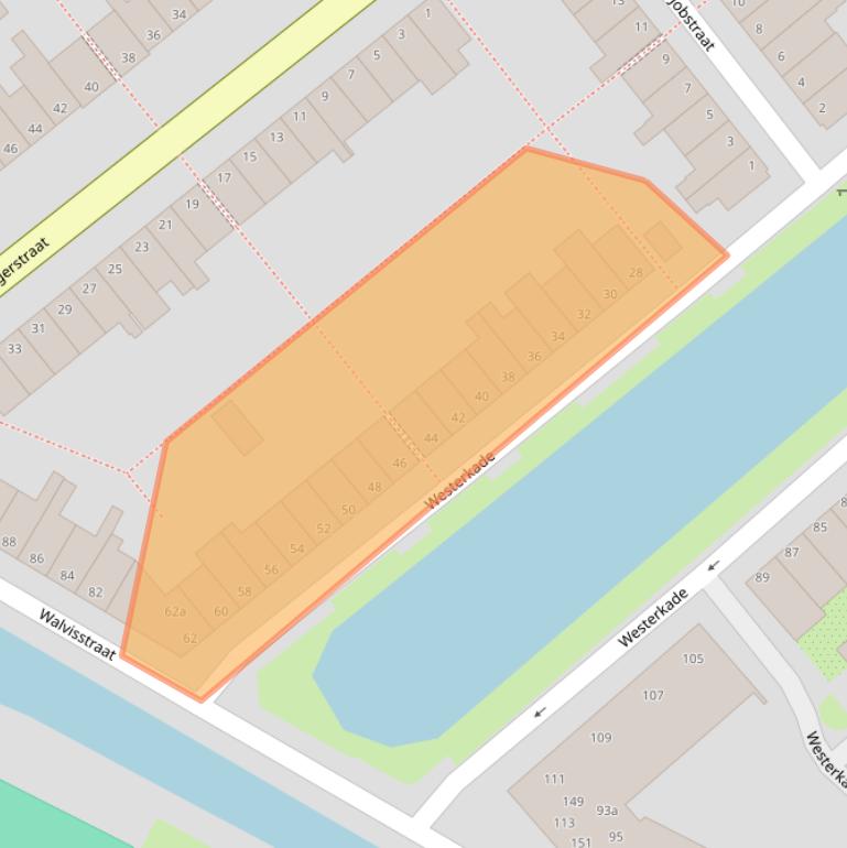 Kaart van postcodegebied 2802SM.