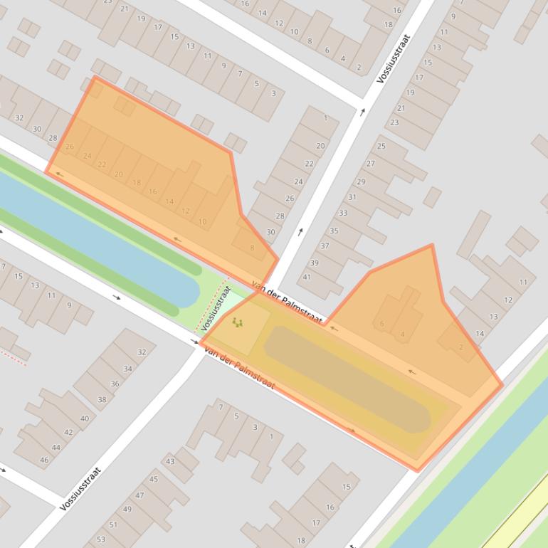 Kaart van postcodegebied 2802VE.
