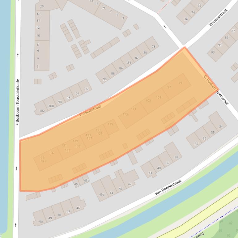 Kaart van postcodegebied 2802XN.