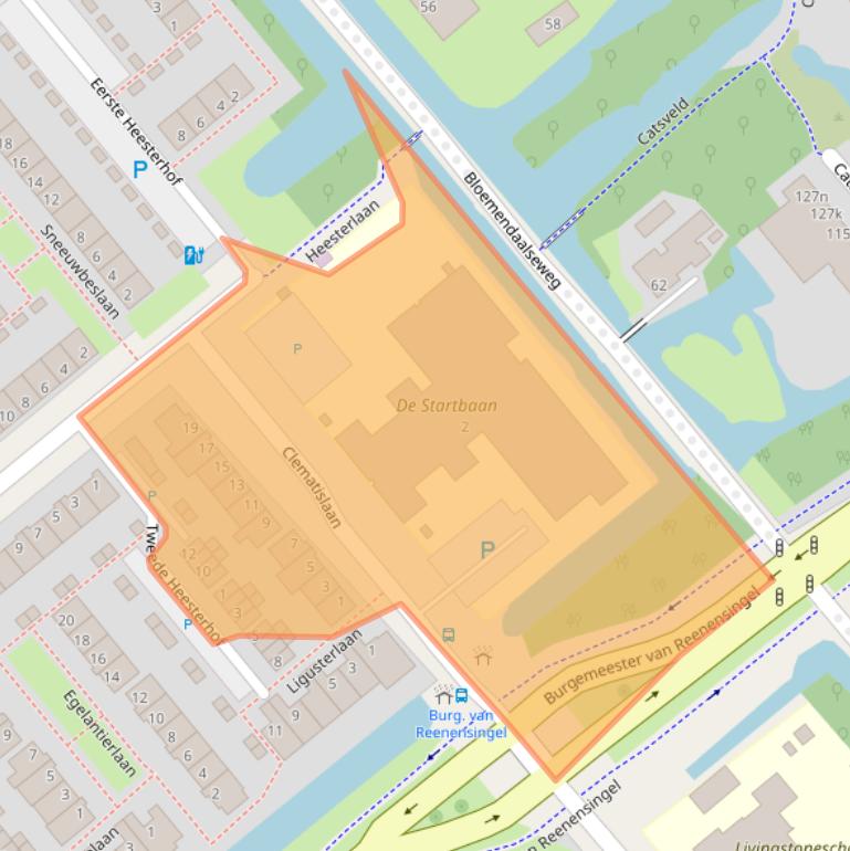 Kaart van postcodegebied 2803AG.