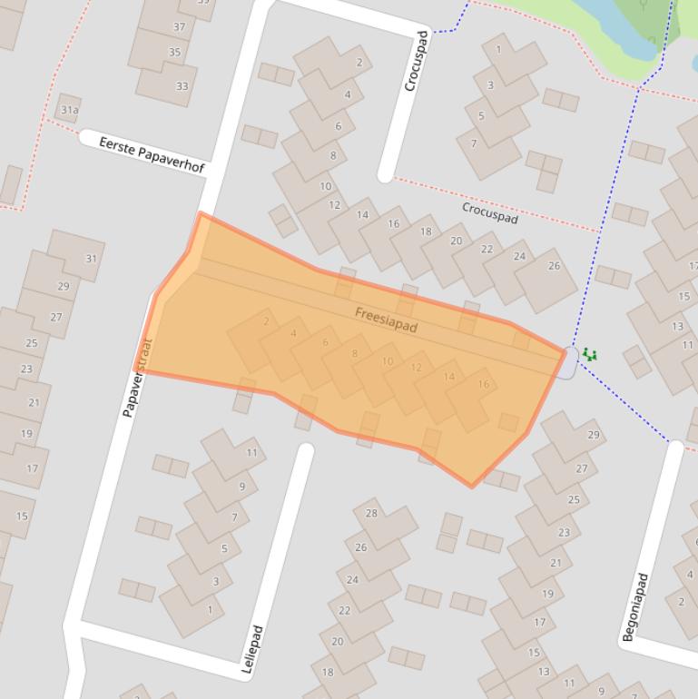 Kaart van postcodegebied 2803AP.