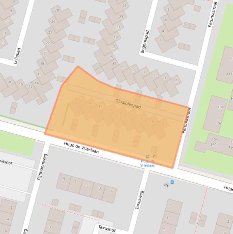 Kaart van postcodegebied 2803AS.