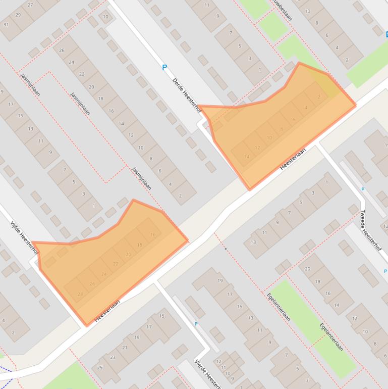 Kaart van postcodegebied 2803BL.