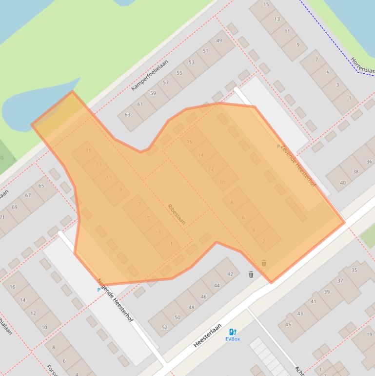 Kaart van postcodegebied 2803BT.