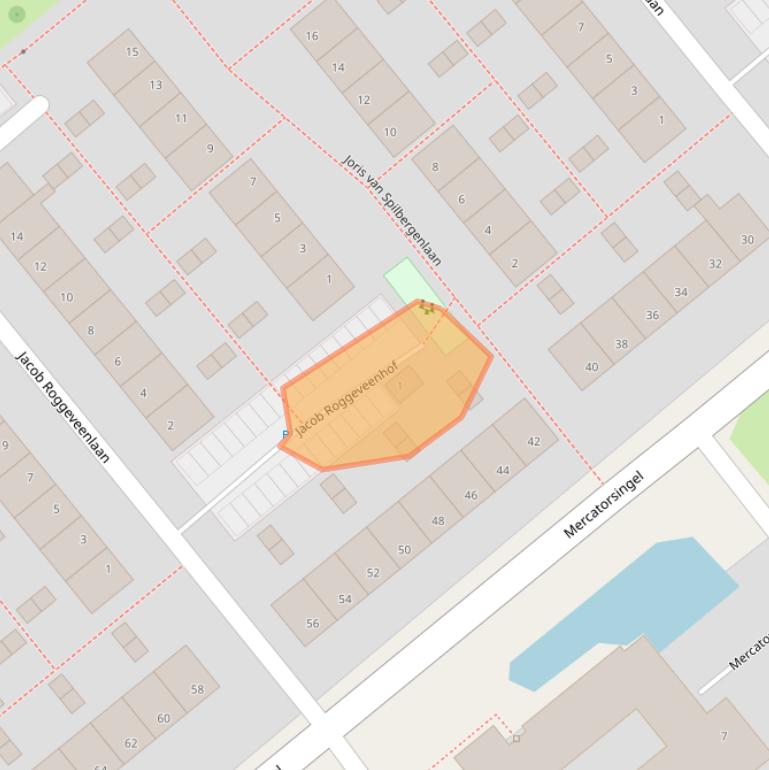 Kaart van postcodegebied 2803CK.