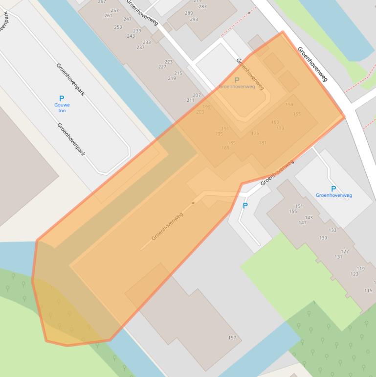 Kaart van postcodegebied 2803DD.