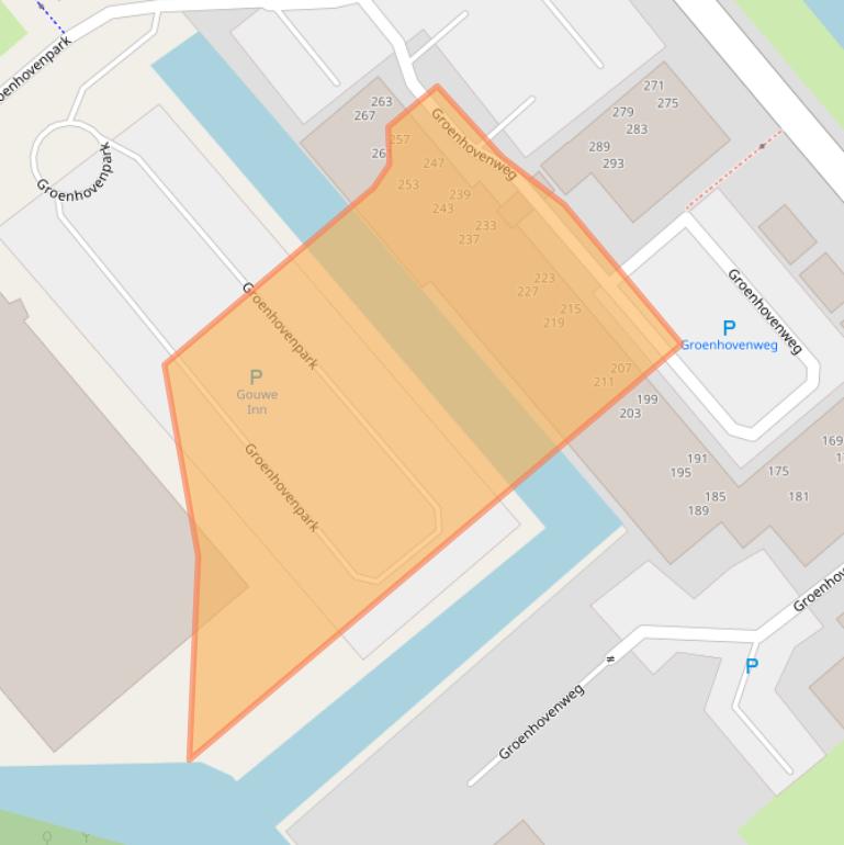 Kaart van postcodegebied 2803DE.