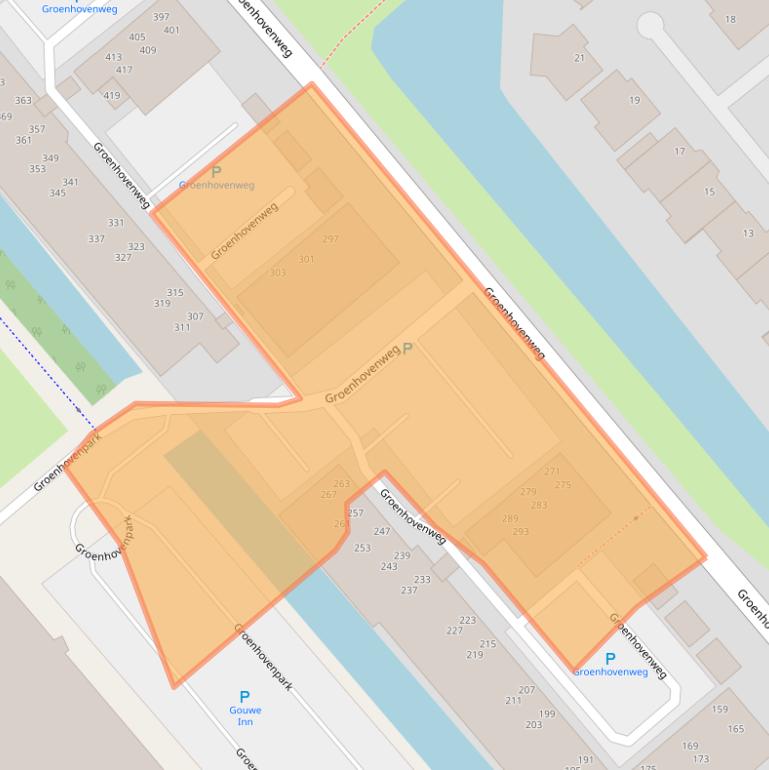 Kaart van postcodegebied 2803DG.