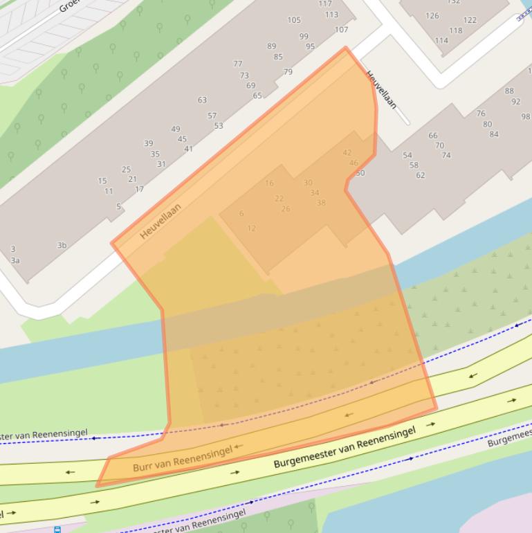 Kaart van postcodegebied 2803DN.