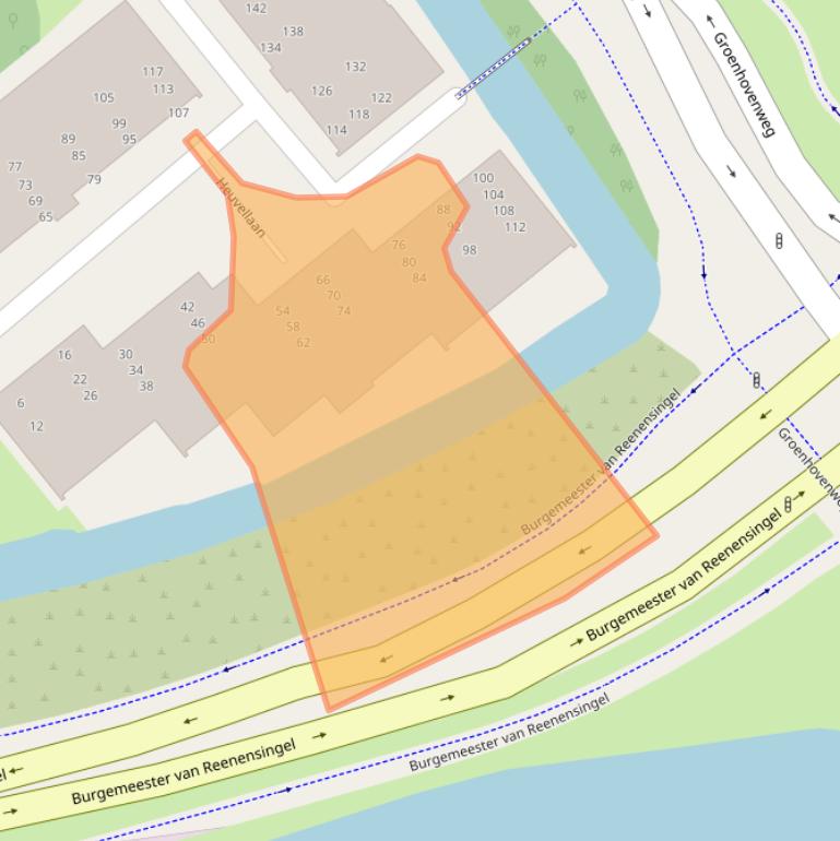 Kaart van postcodegebied 2803DP.