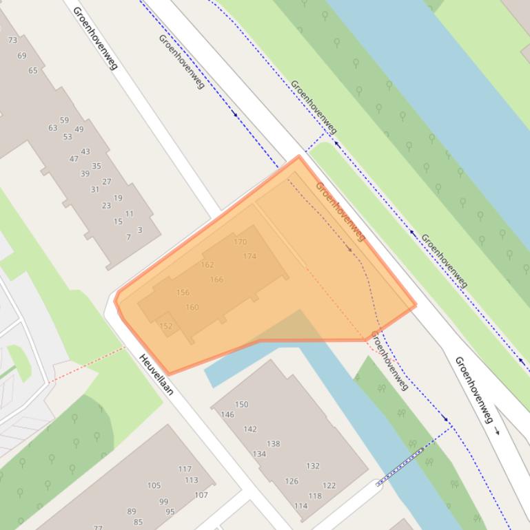 Kaart van postcodegebied 2803DS.