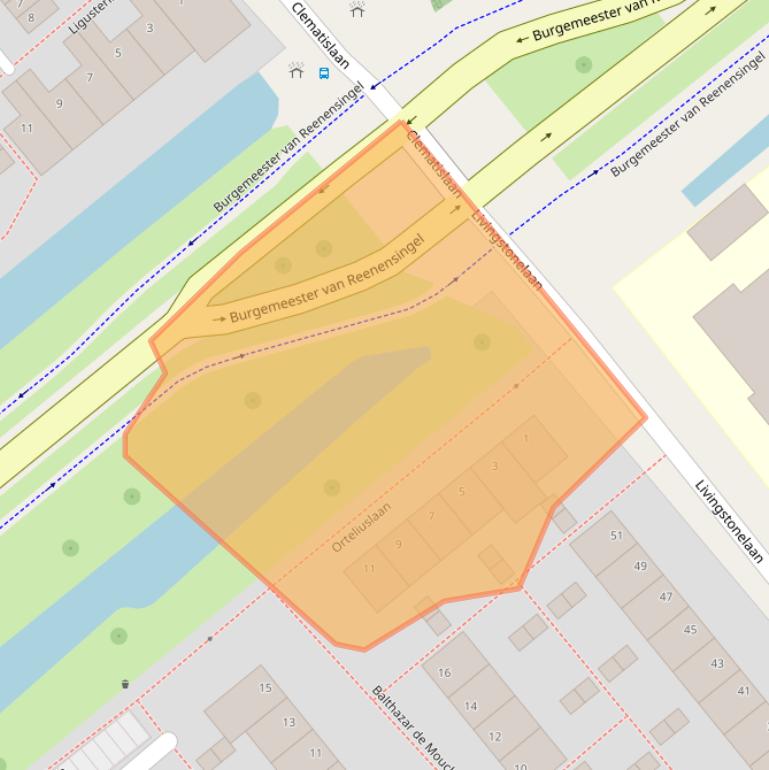 Kaart van postcodegebied 2803EA.