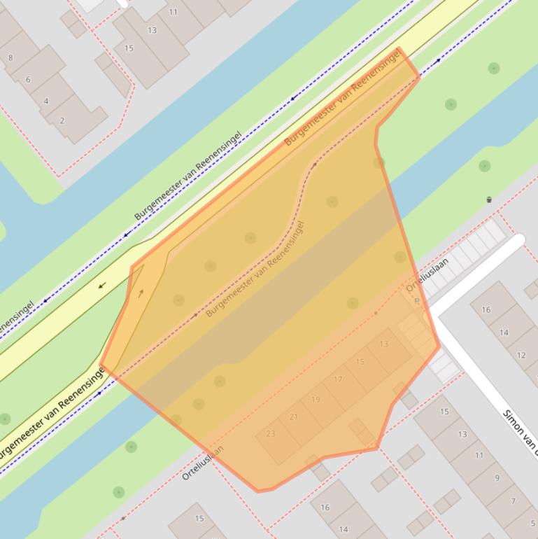 Kaart van postcodegebied 2803EB.