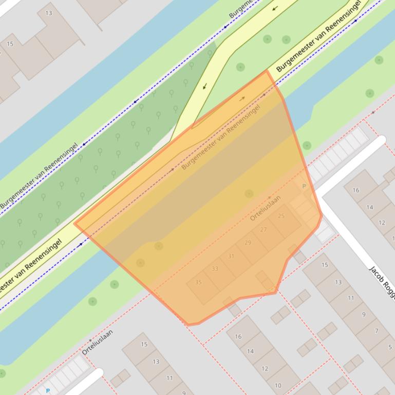 Kaart van postcodegebied 2803EC.