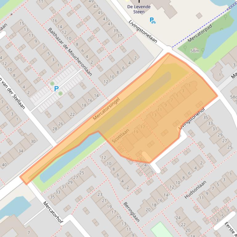 Kaart van postcodegebied 2803GB.