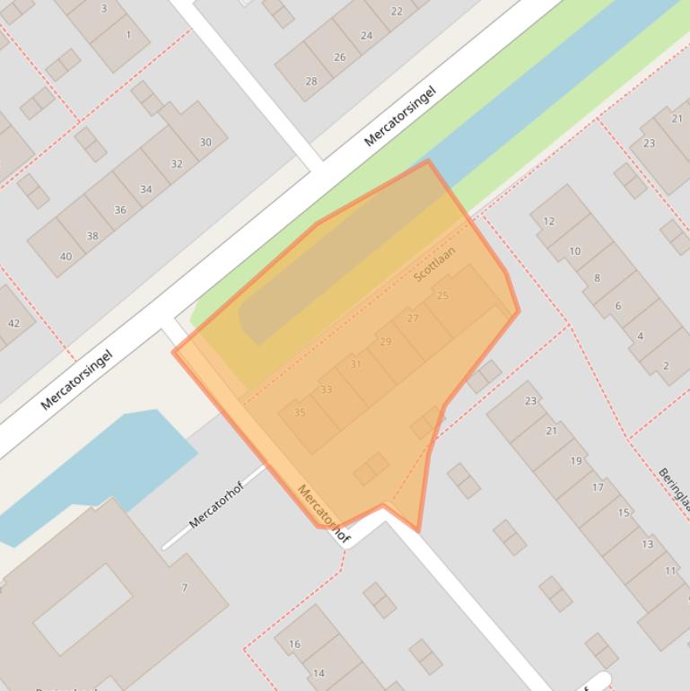 Kaart van postcodegebied 2803GC.