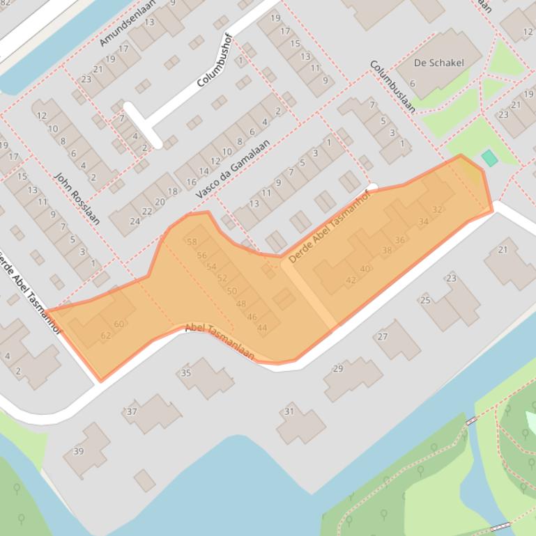 Kaart van postcodegebied 2803GL.