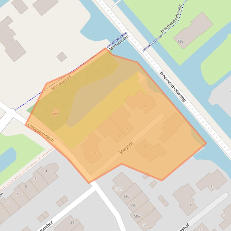 Kaart van postcodegebied 2803GV.