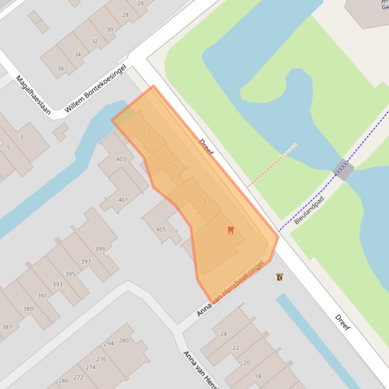 Kaart van postcodegebied 2803HA.