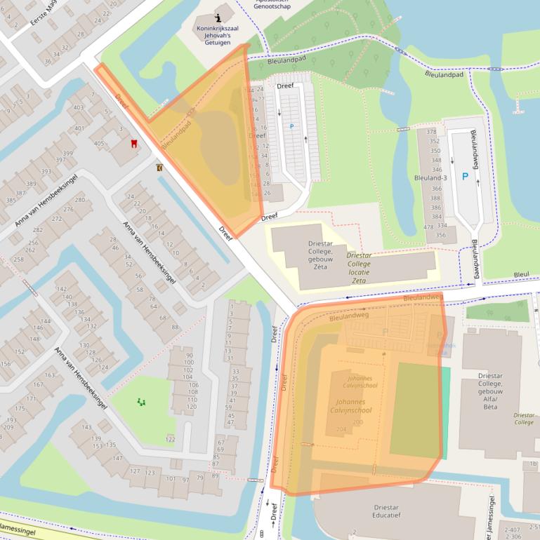 Kaart van postcodegebied 2803HE.