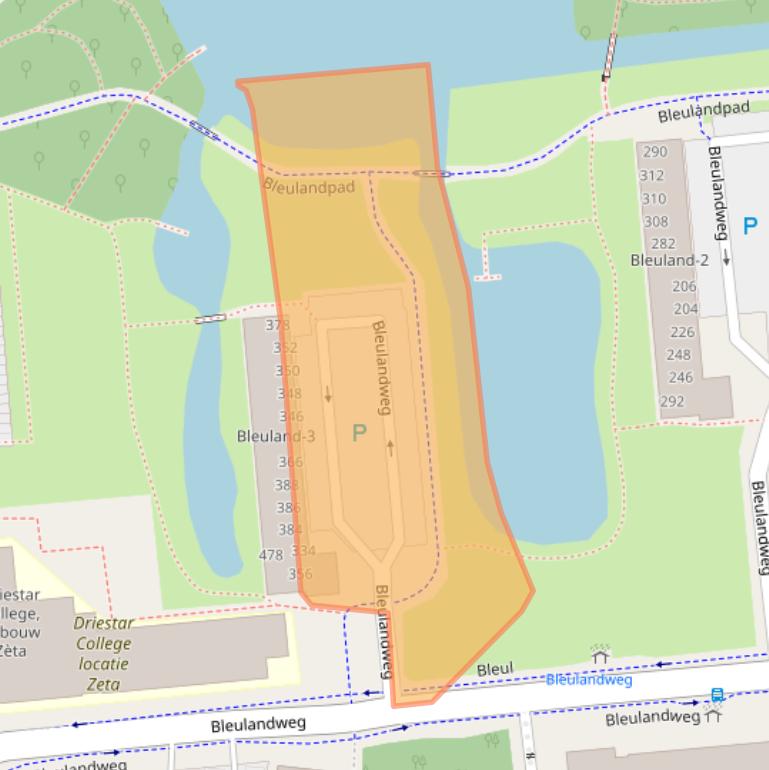 Kaart van postcodegebied 2803HN.