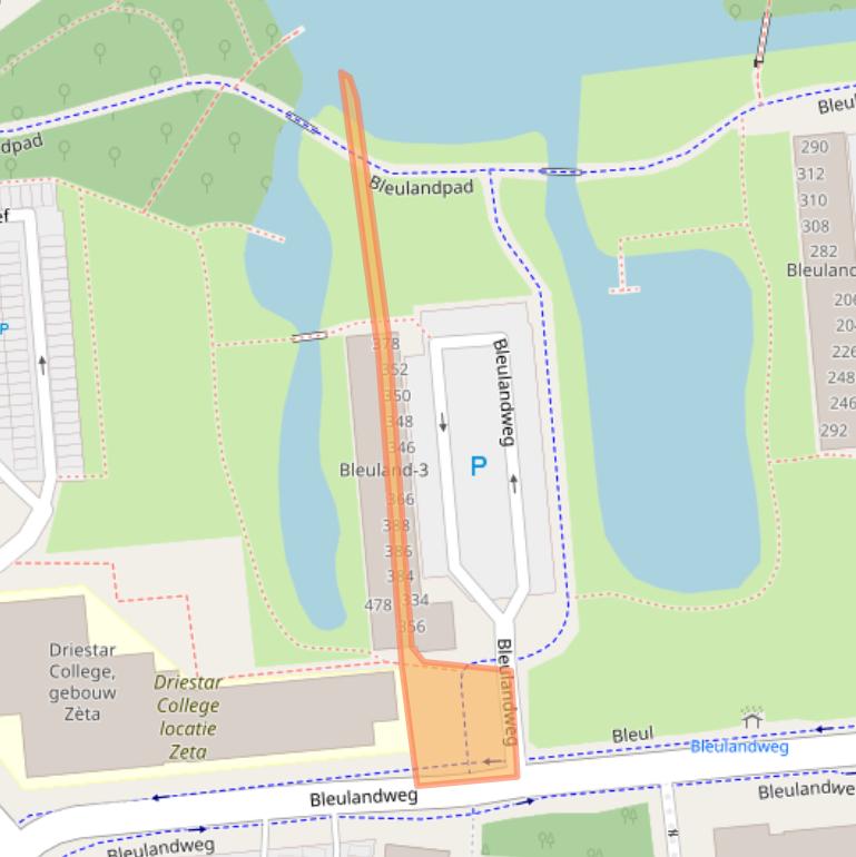 Kaart van postcodegebied 2803HP.