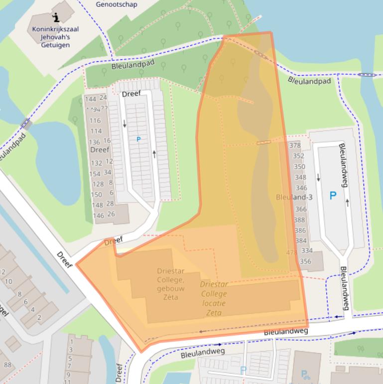 Kaart van postcodegebied 2803HS.