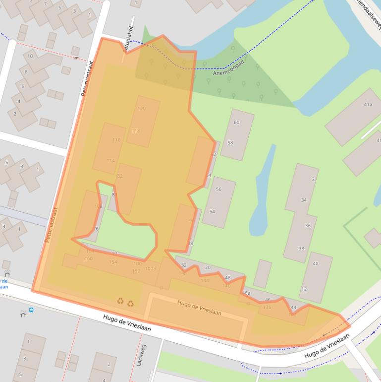 Kaart van postcodegebied 2803JM.