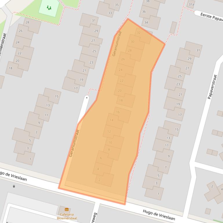 Kaart van postcodegebied 2803JP.