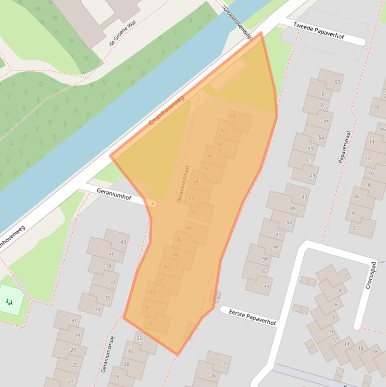 Kaart van postcodegebied 2803JR.