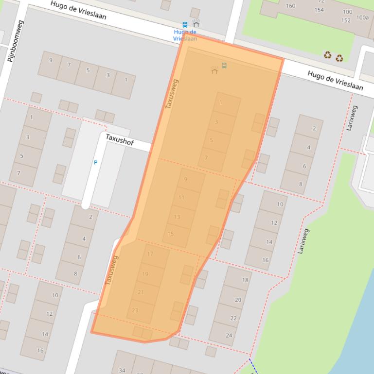 Kaart van postcodegebied 2803KC.