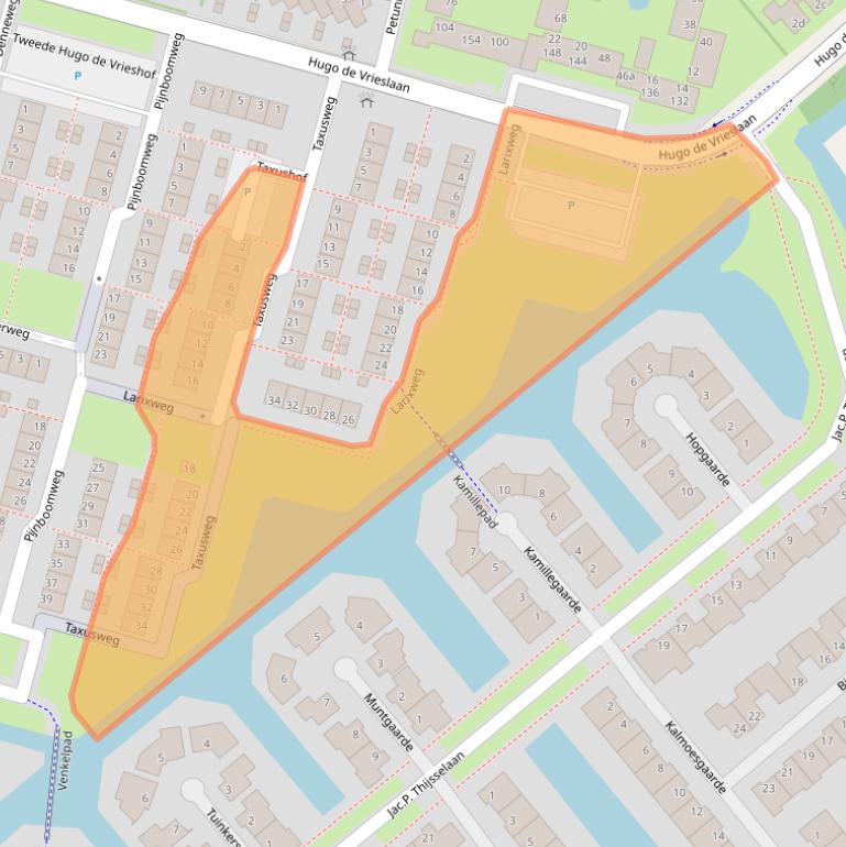 Kaart van postcodegebied 2803KD.