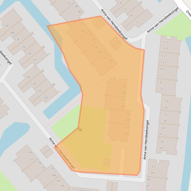 Kaart van postcodegebied 2803LJ.