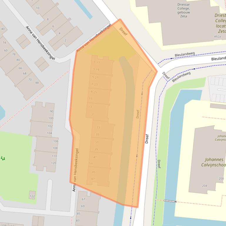 Kaart van postcodegebied 2803LP.