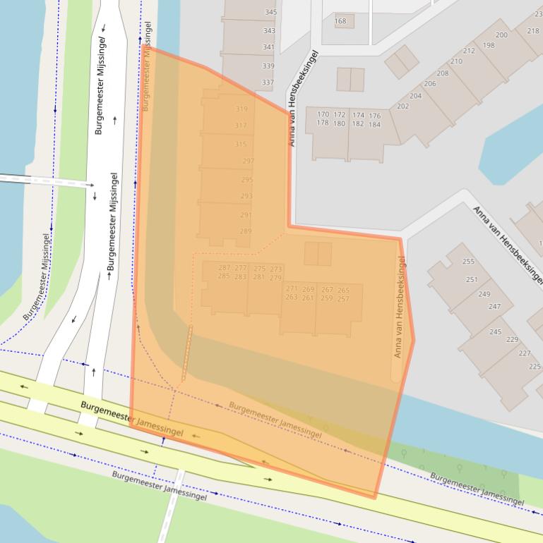 Kaart van postcodegebied 2803LV.