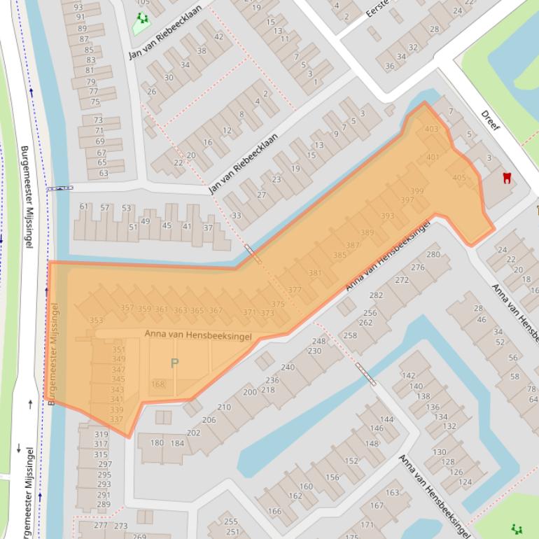 Kaart van postcodegebied 2803LW.