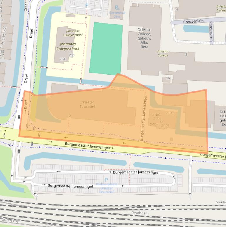Kaart van postcodegebied 2803PD.
