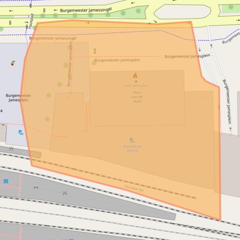 Kaart van postcodegebied 2803PG.