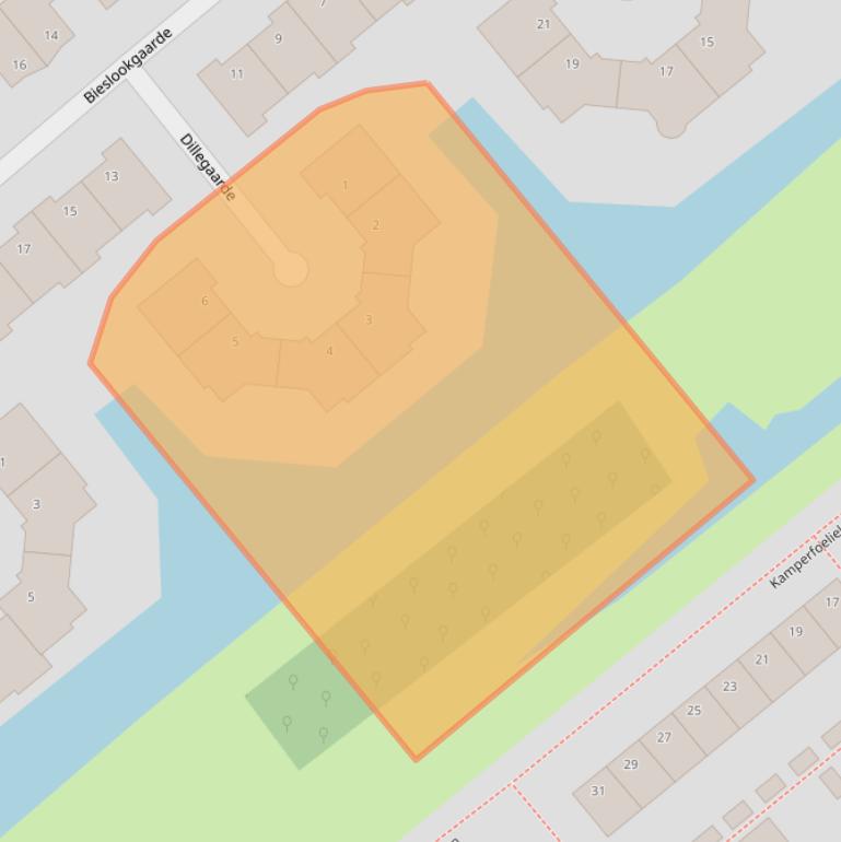 Kaart van postcodegebied 2803RD.