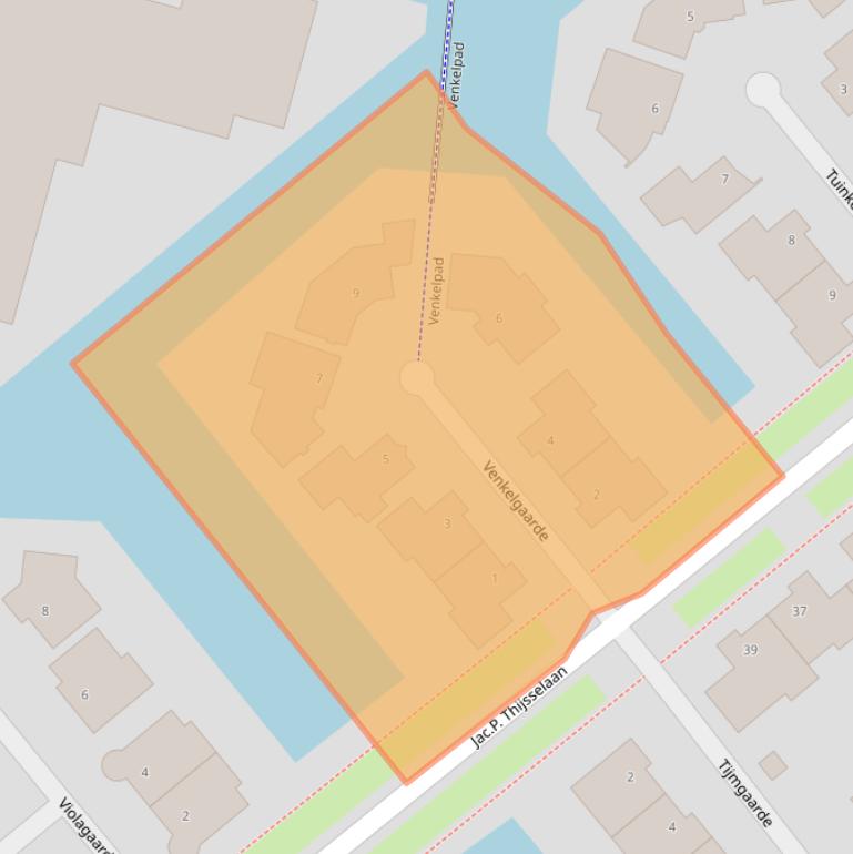 Kaart van postcodegebied 2803RL.