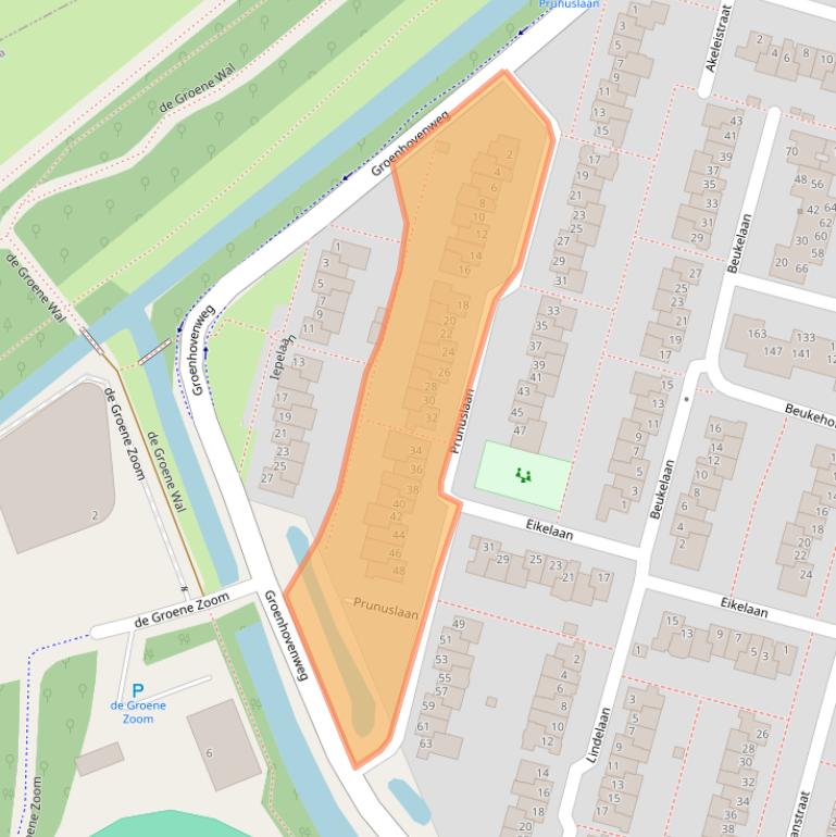 Kaart van postcodegebied 2803SG.