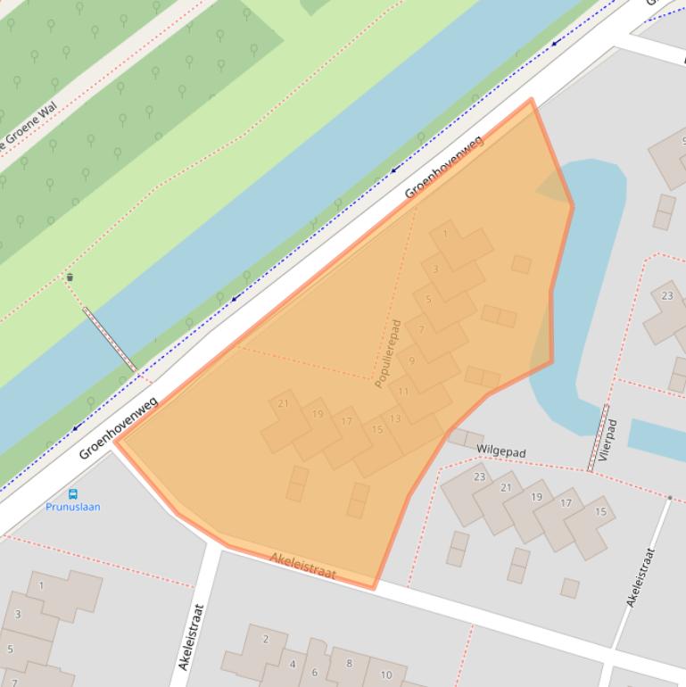 Kaart van postcodegebied 2803SR.