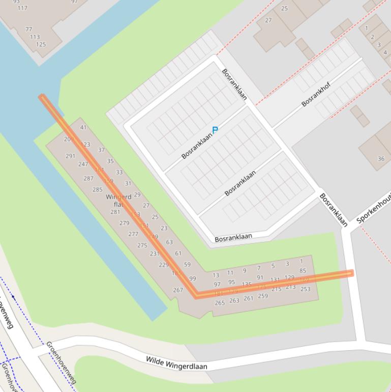 Kaart van postcodegebied 2803VE.