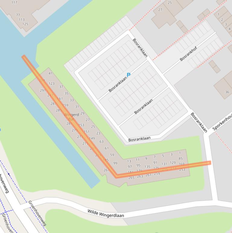 Kaart van postcodegebied 2803VG.