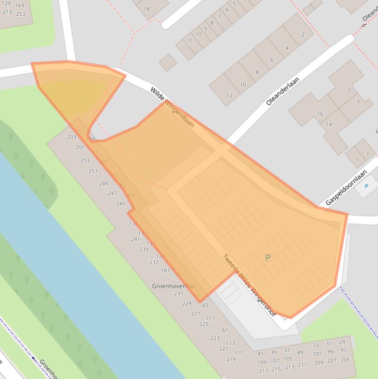 Kaart van postcodegebied 2803VT.