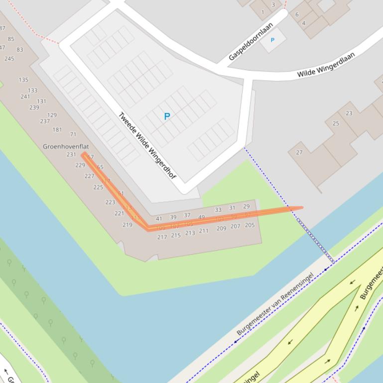 Kaart van postcodegebied 2803VV.