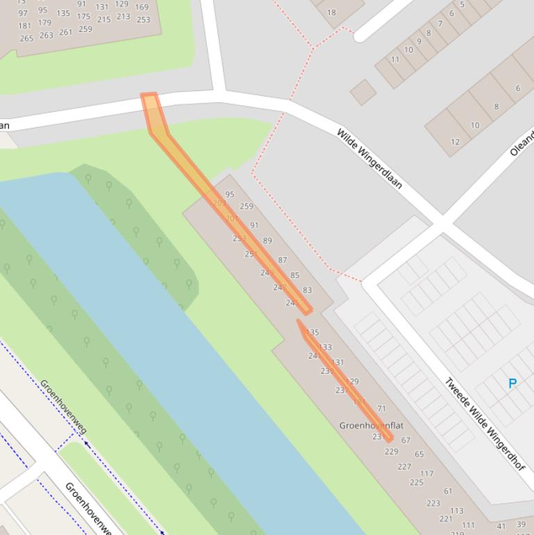 Kaart van postcodegebied 2803VZ.