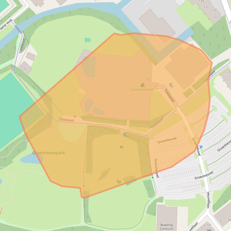 Kaart van postcodegebied 2803WH.