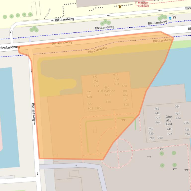 Kaart van postcodegebied 2803WX.